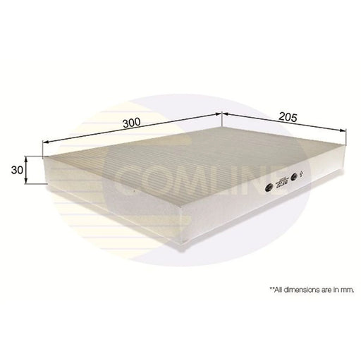 Comline Cabin Air Filter (Pollen Filter) fits Audi A4 B6 2000-2005