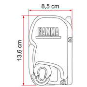 Fiamma F45 S Winch Awning Wind Out 300 Polar White Royal Grey Fabric 06280A01R Fiamma  - Dynamic Drive