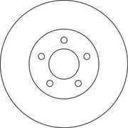Abtex 2 x Solid Brake Discs fits Mazda 5 2005-2011 1.6 1.8 2.0