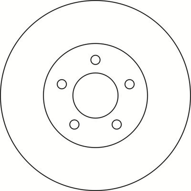 Abtex 2 x Solid Brake Discs fits Mazda 5 2005-2011 1.6 1.8 2.0