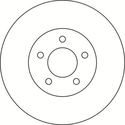 Abtex 2 x Solid Brake Discs fits Mazda 5 2005-2011 1.6 1.8 2.0