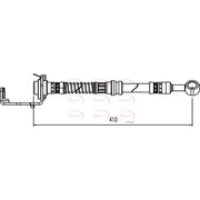 Apec Brake Hydraulic Hose Line Rear Right fits Hyundai I10 I 2007-2013 1.1 1.2