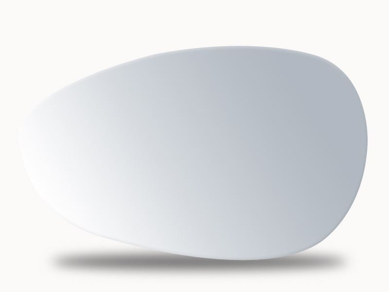 Summit Stick-On Standard Mirror Glass fits Fiat 500 Punto 05 on LHS Summit - Bars 4 Cars