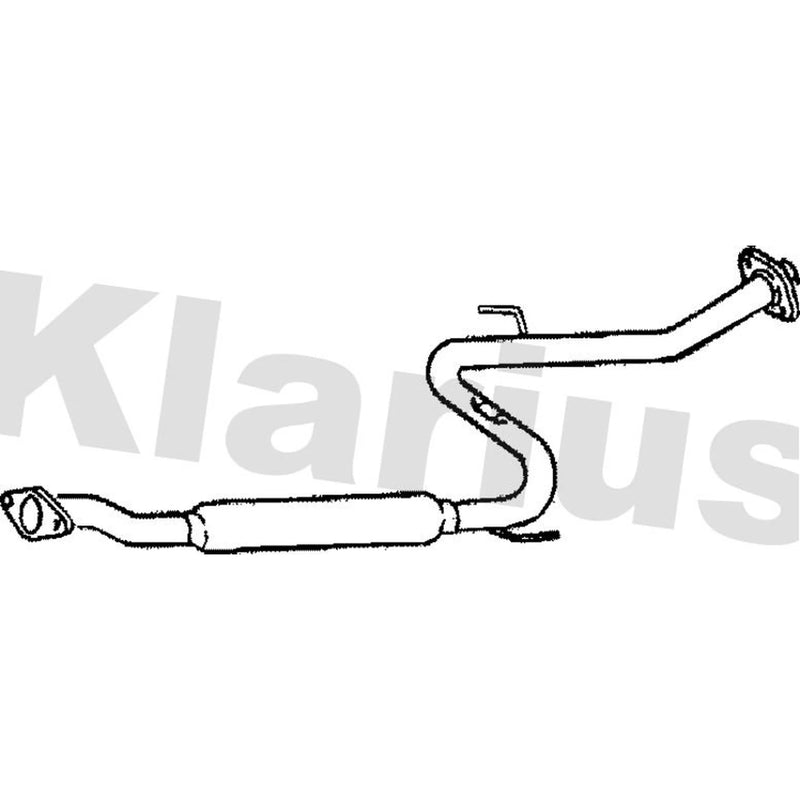 Klarius Box With Centre Pipe Centre fits Toyota Celica 1985-1989 2.0