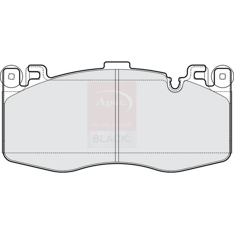 Apec Black Front Brake Pad Set fits BMW X5 2014-2018