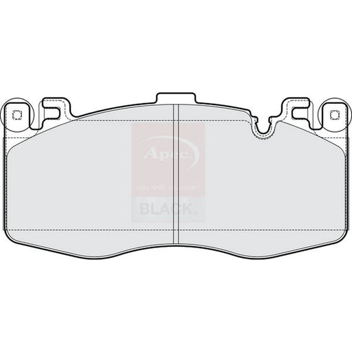 Apec Black Front Brake Pad Set fits BMW X5 2014-2018