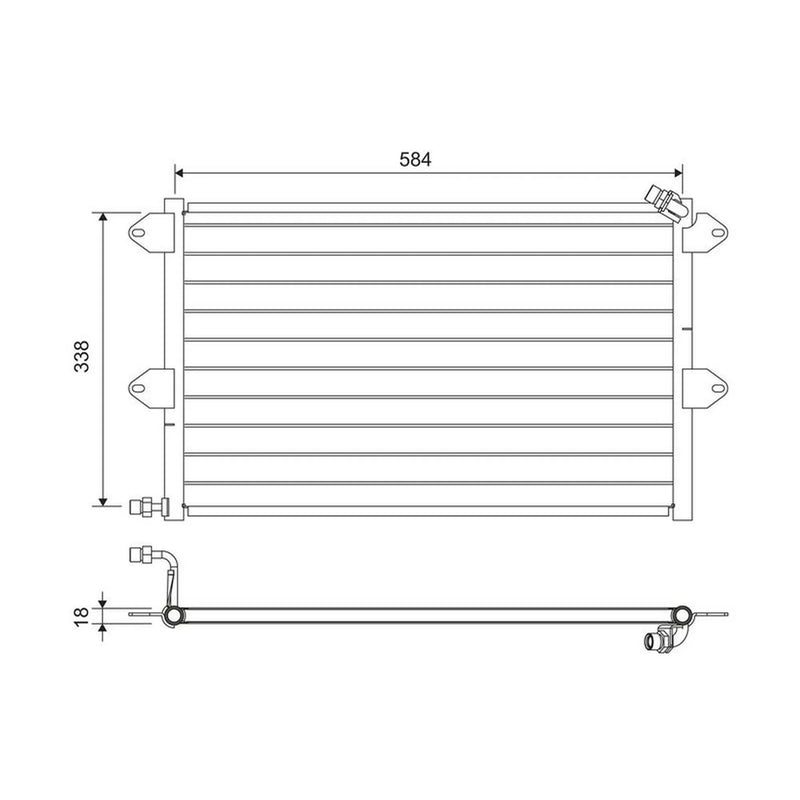 Valeo Air Conditioning Condenser 816908