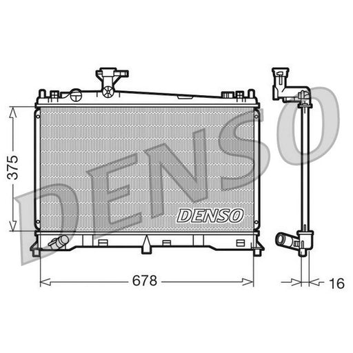 Denso Engine Radiator fits Mazda 6 2002-2007 1.8 2.0 2.3