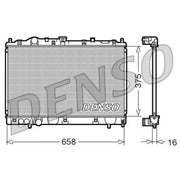 Denso Engine Radiator DRM45004