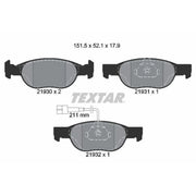 Textar Front Brake Pad Set 2193002