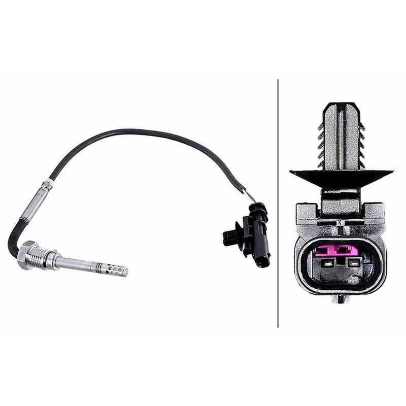 Hella Exhaust Gas Temperature Sensor before soot parti fits Alfa Romeo Giulietta