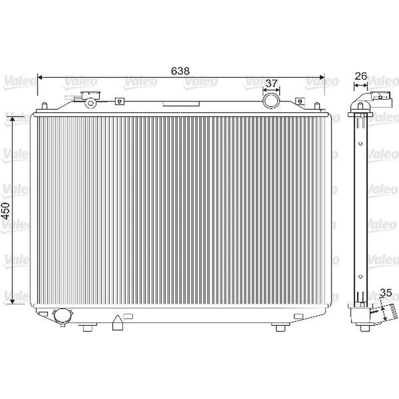 Valeo Engine Radiator 733212