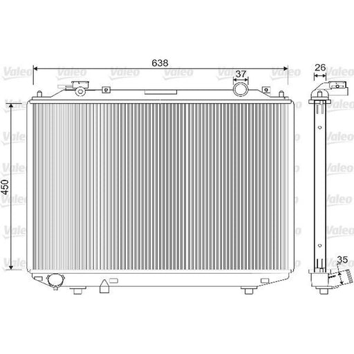 Valeo Engine Radiator 733212