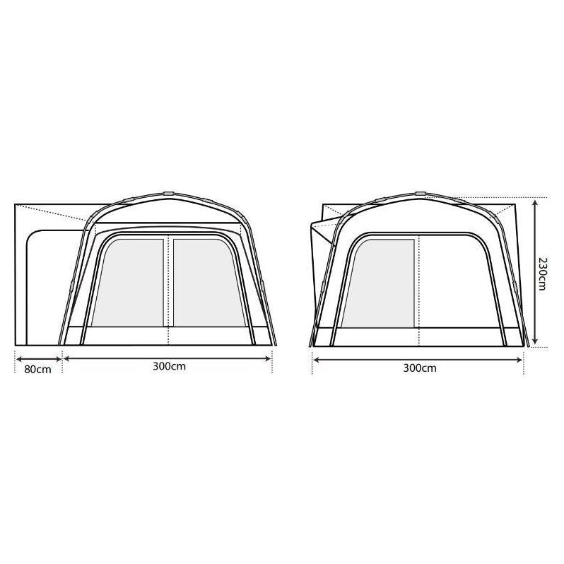 Outdoor Revolution Q Cayman T1 Driveaway Awning Outdoor Revolution - Dynamic Drive