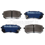 Borg & Beck Front & Rear Brake Discs & Pads fits Hyundai I10 I 2011-2013 1.0