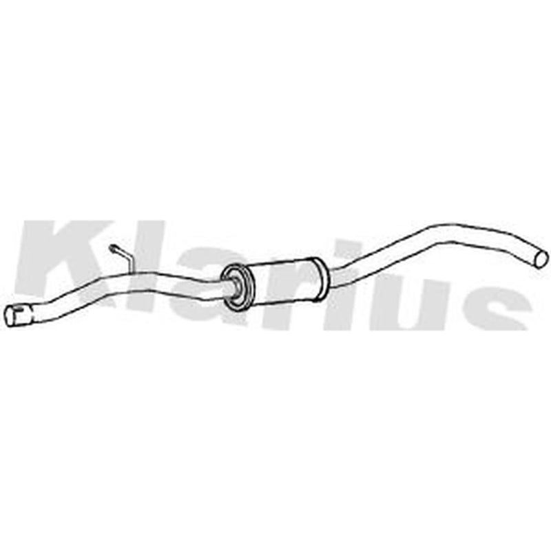 Klarius Box With Centre Pipe Centre fits Audi A4 Allroad B8 2009-2016 2.0