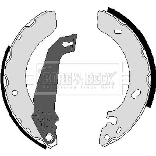 Borg & Beck Brake Shoe Set Axle Kit BBS6027