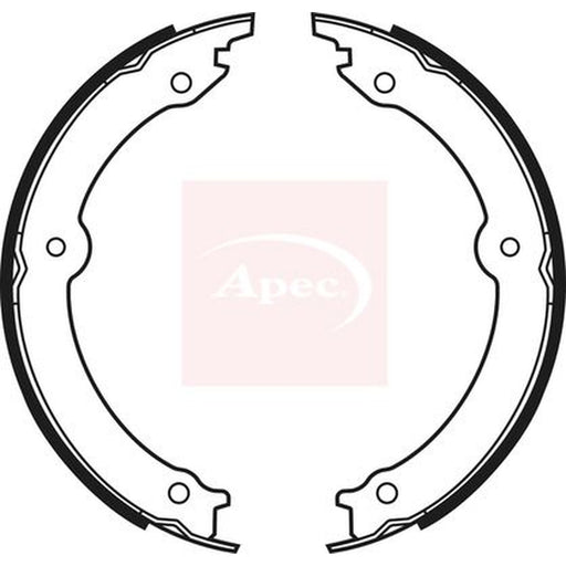 Apec Parking Brake Shoe Set fits Toyota Land Cruiser 200 2007-2008 4.5