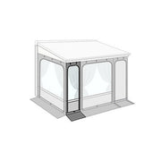 Front Panel 125 for Fiamma Privacy Room F45/F65/F70/F80: Long Front Panel for P Fiamma - Dynamic Drive