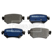 Borg & Beck Rear Brake Solid Discs & Pads fits Mazda 6 2012-2020 2.0 2.2 2.5