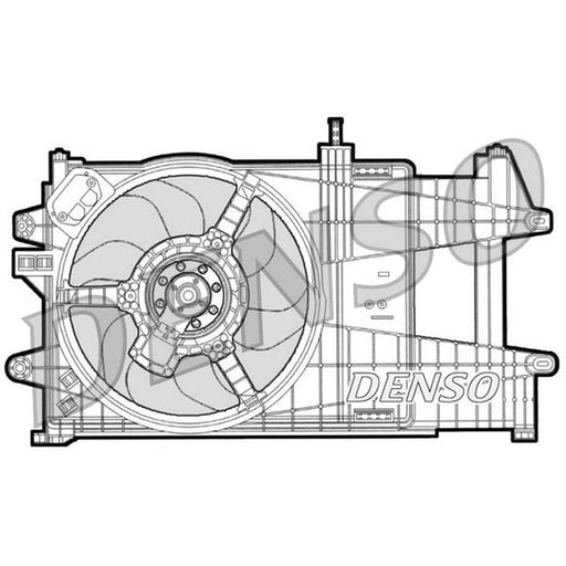 Denso Engine Cooling Fan fits Fiat Idea 2004 on 1.2