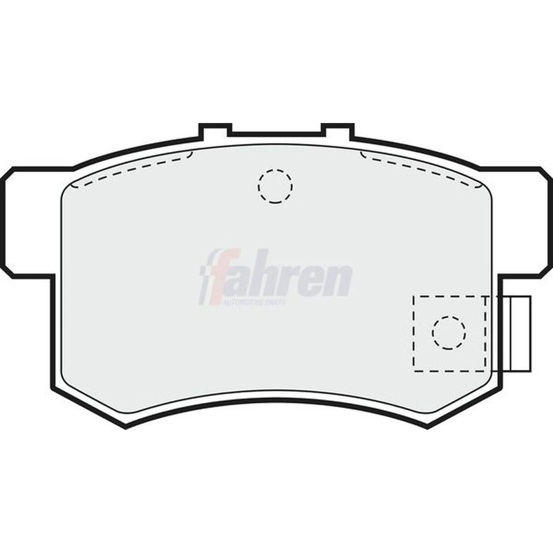 Fahren Rear Brake Solid Discs & Pads fits Honda Civic VIII 2006-2012 1.3