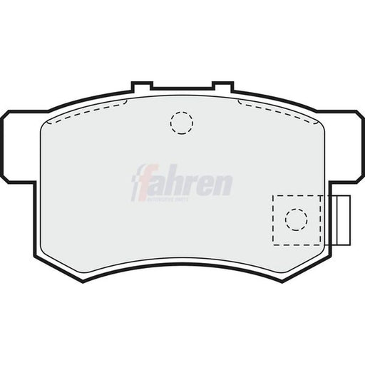 Fahren Rear Brake Pad Set FBP3433