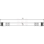 Apec Brake Hydraulic Hose Line Rear Right fits Renault Scénic I 2000-2003