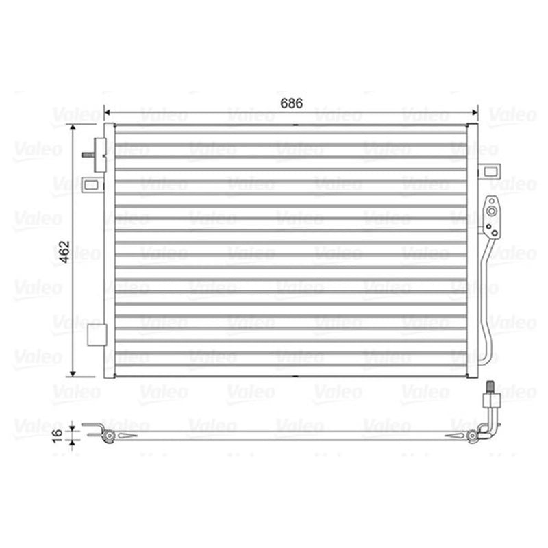Valeo Air Conditioning Condenser 814453