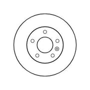 Abtex Front & Rear Brake Discs & Pads fits Opel Zafira A 2001-2005 2.0