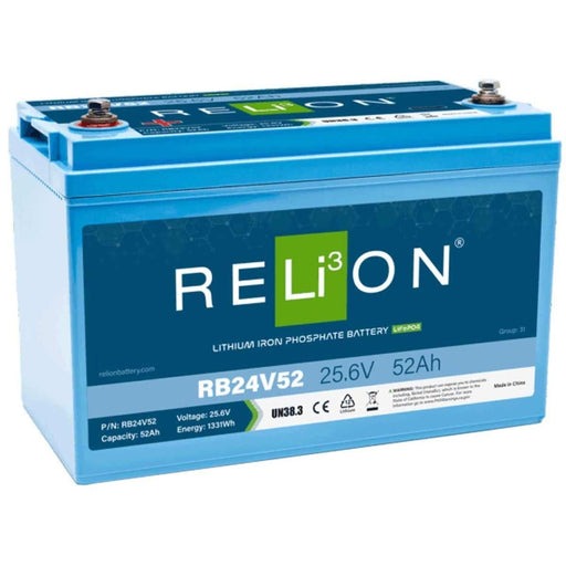 RELiON RB24V52 Lifepo4 Lithium Ion Battery (24V / 52Ah) RELiON - NN4 Online