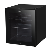 Baridi 50L Table Top Beer & Drinks Mini Fridge 3-10C Light Black & Glass Baridi  - Dynamic Drive