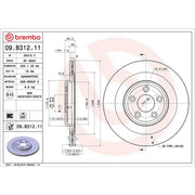 Brembo Rear Brake Discs & Pads fits Jaguar Xk II 2006-2014 3.6 4.2 5.0