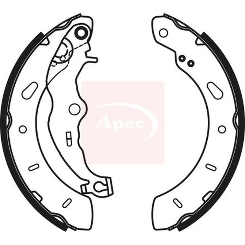 Apec Brake Shoe Set Axle Kit fits Ford B-Max 2012-2017 1.0 1.4 1.5 1.6