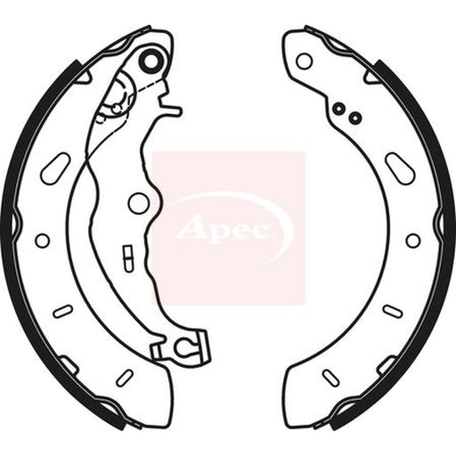 Apec Brake Shoe Set Axle Kit fits Ford B-Max 2012-2017 1.0 1.4 1.5 1.6