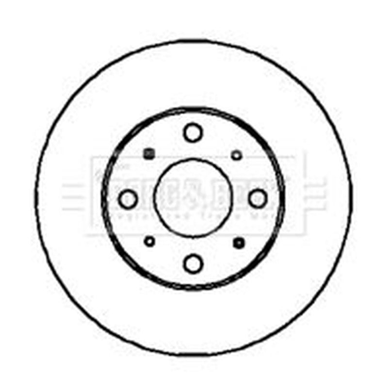 Borg & Beck Front & Rear Brake Discs & Pads fits Honda Accord 1998-2003 2.0