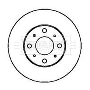 Borg & Beck Front Brake Vented Discs & Pads fits Honda Accord 1998-2003 2.0