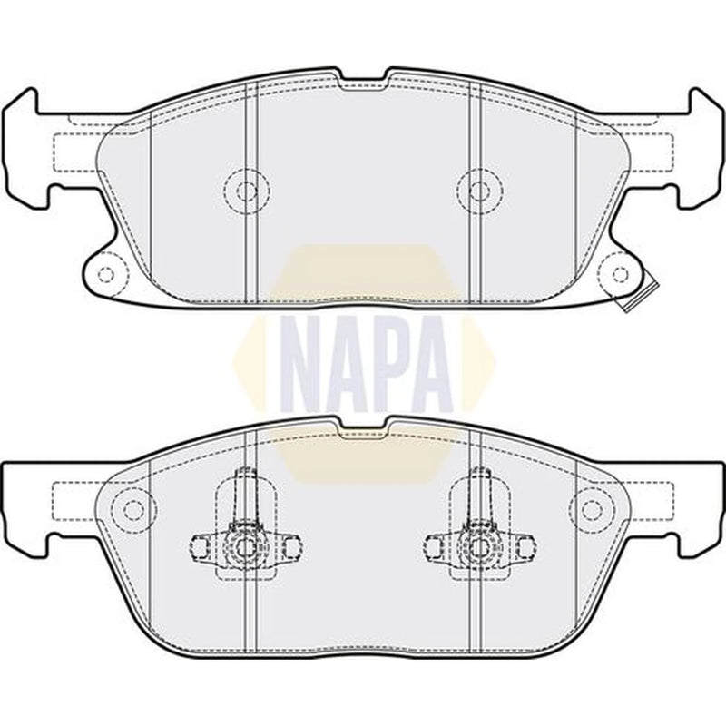 NAPA Front Brake Pad Set fits Ford Focus IV 2019-2025 2.0 2.3