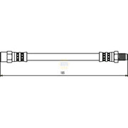 NAPA Brake Hydraulic Hose Line Rear fits Audi 200 C2 1979-1982 2.1