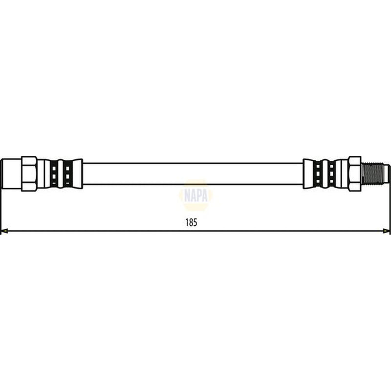 NAPA Brake Hydraulic Hose Line outer NBH1056