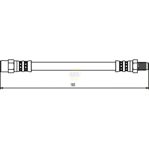 NAPA Brake Hydraulic Hose Line outer NBH1056