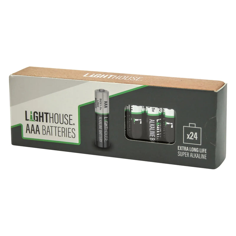 XMS Lighthouse AAA Batteries 24 Pack - L/HBATAAA24