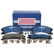 Borg & Beck Front Brake Discs & Pads fits Jeep Grand Cherokee 1999-2005 2.7 4.7