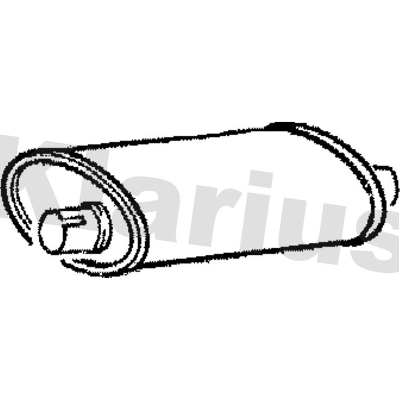 Klarius Box With Tail Pipe Rear fits Volvo 740 Kombi 1985-1992 2.3 2.4