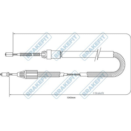 Apec Handbrake Cable Right Rear fits Renault Clio 1998-2010 1.2 1.9