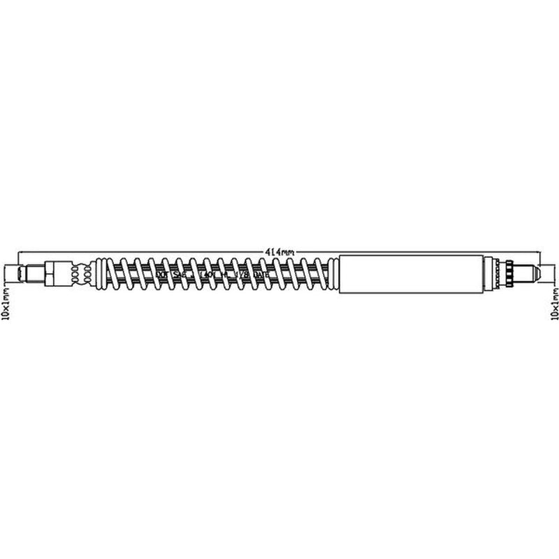 Juratek Brake Hydraulic Hose Line Rear fits Land Rover Defender 1990-2016