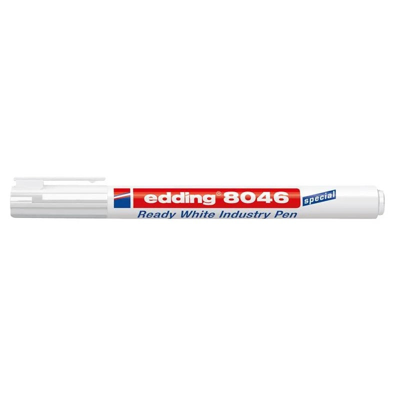 edding 8046 Ready White Industry Pen (Blister Packed) - 4-8046-1-1049