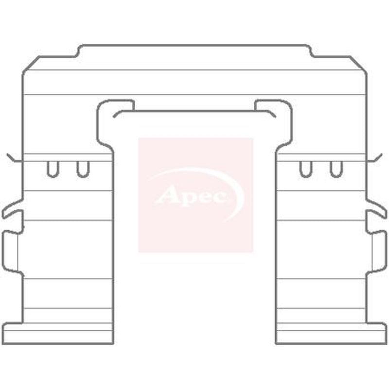 Apec Brake Pad Accessory Fitting Kit Front fits Subaru Forester 2002-2013