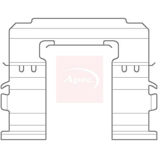 Apec Brake Pad Accessory Fitting Kit Front fits Subaru Forester 2002-2013