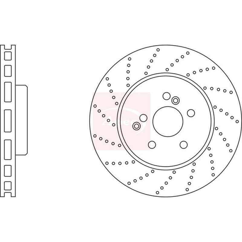 Apec Front Brake / Discs & Pads fits Mercedes-Benz S-Class 2005-2013